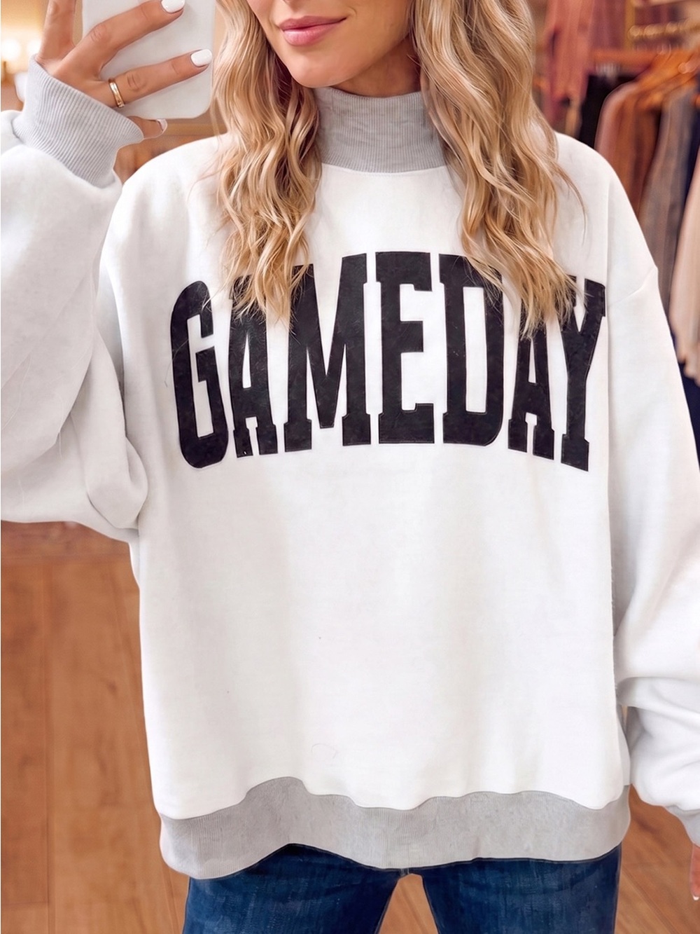 Reversible Gameday Mockneck